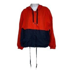 Divided by H&M Junior Girls Hooded Zip Up Jacket Size Medium Red/Blue